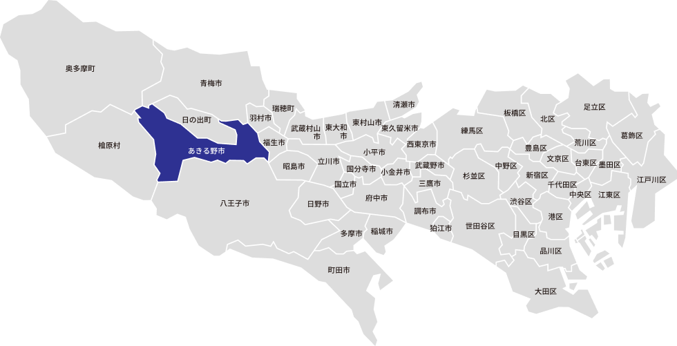 東京都23区の地図