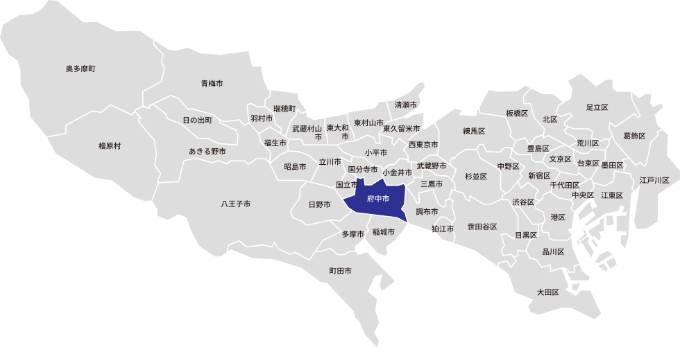 東京都23区の地図