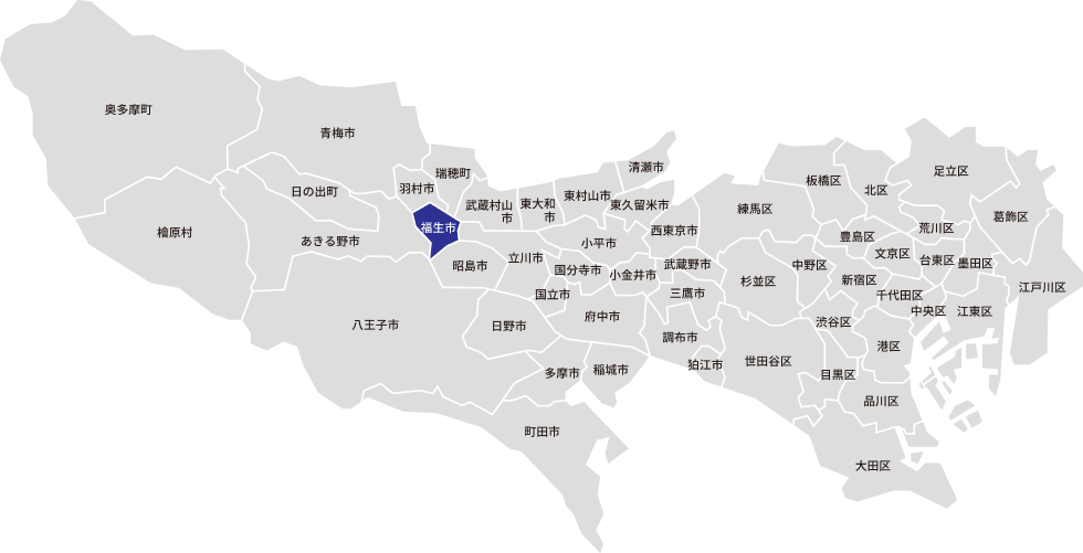 東京都23区の地図