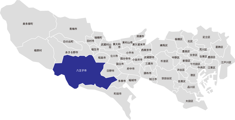 東京都23区の地図