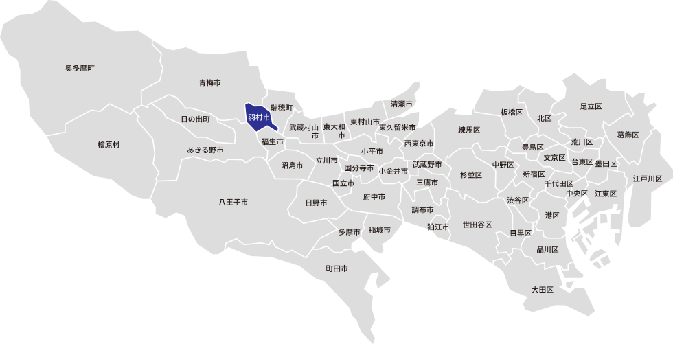 東京都23区の地図