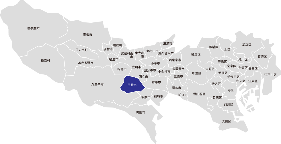 東京都23区の地図