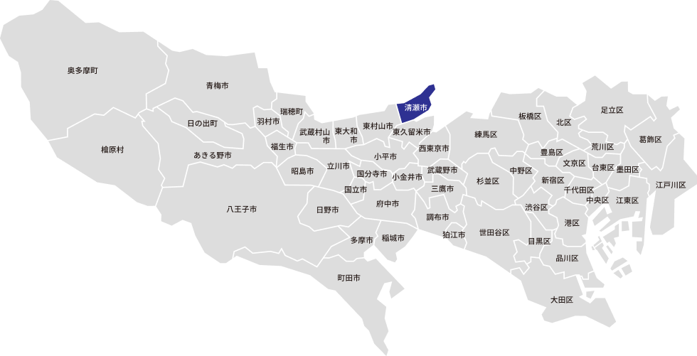 東京都23区の地図