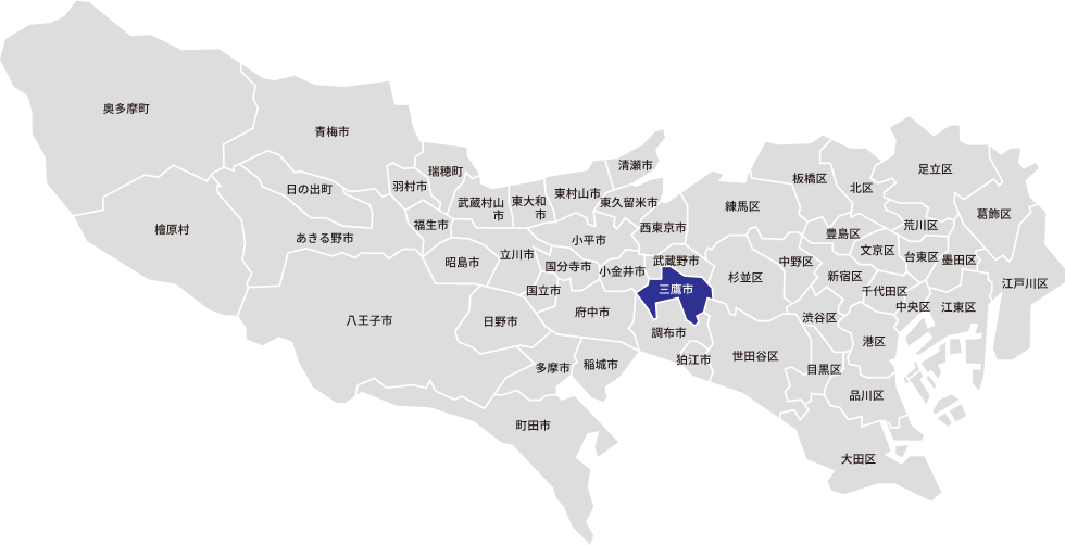 東京都23区の地図