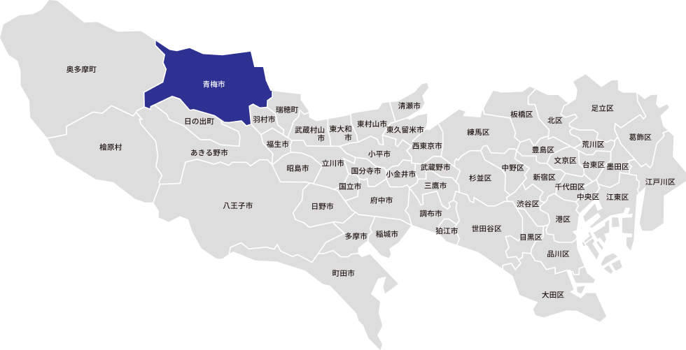 東京都23区の地図