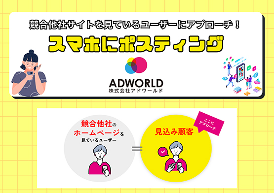 スマホにポスティング