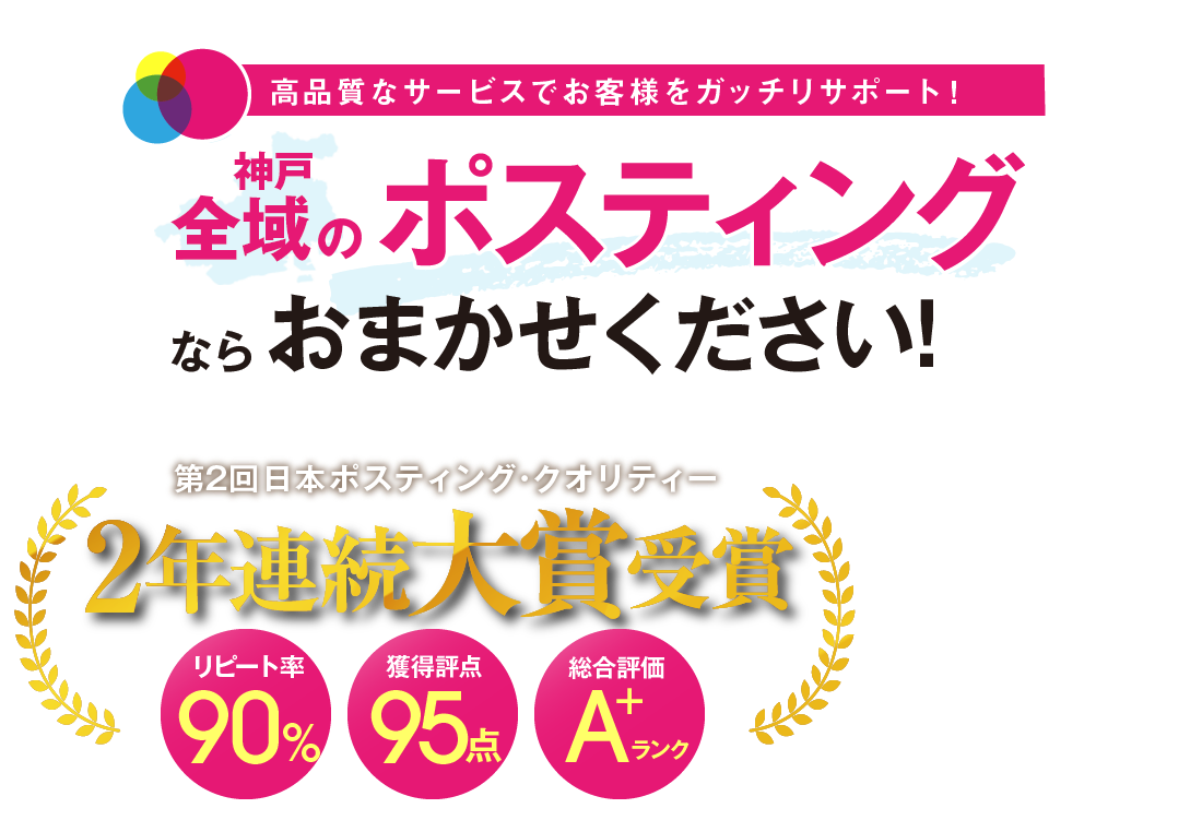 高品質なサービスでお客様をガッチリサポート！ 神戸のポスティングならおまかせください！
