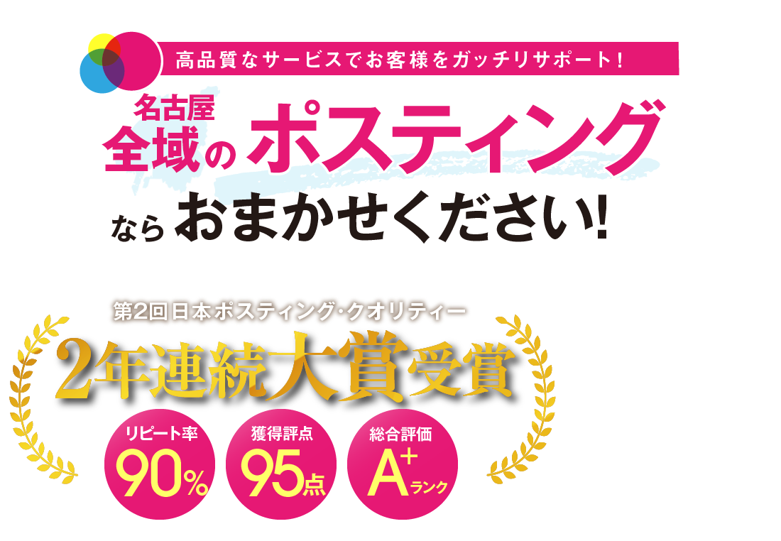 高品質なサービスでお客様をガッチリサポート！ 名古屋のポスティングならおまかせください！